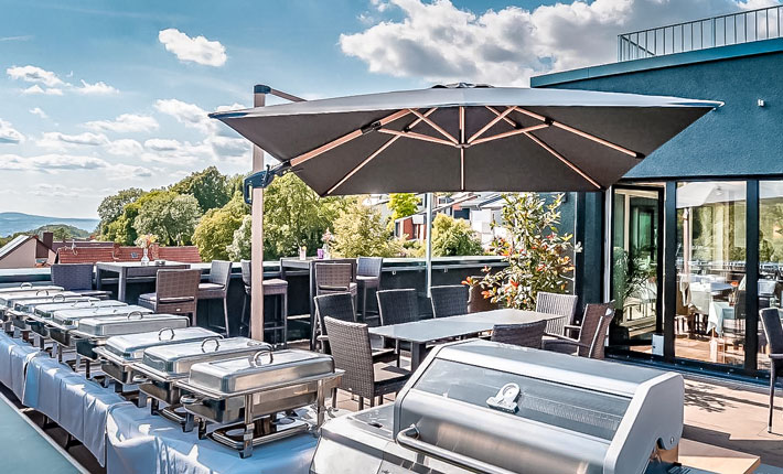 Hotel Beckmann Göttingen: Feiern im Weitblick